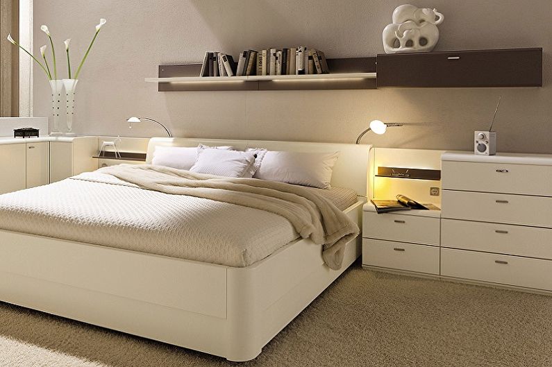 Types of bedside tables - Depending on size