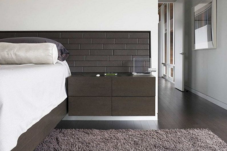 Types of bedside tables - Depending on the shape
