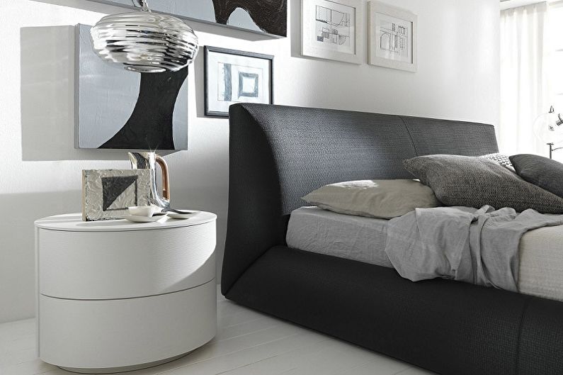 Types of bedside tables - Depending on the shape