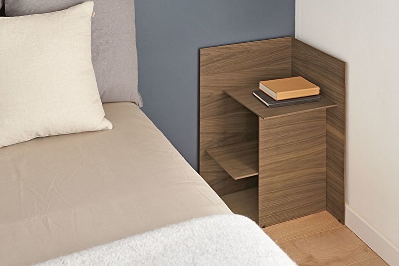 Types of bedside tables - Depending on the shape