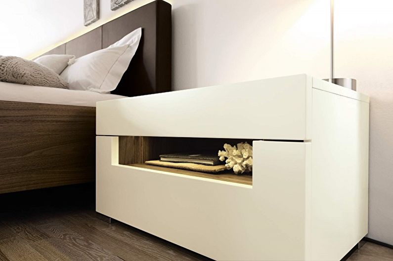 How to choose a bedside table - Minimalism style