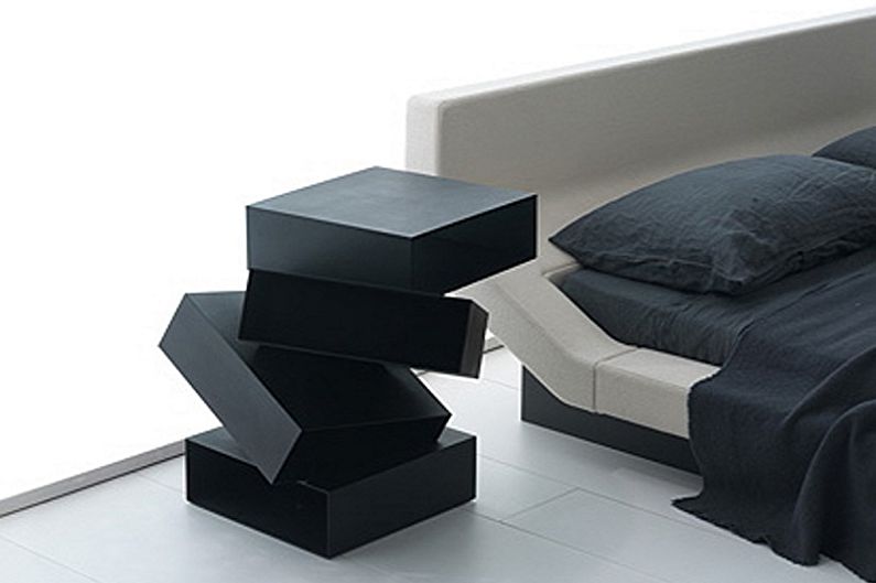 How to choose a bedside table - Hi-tech Style