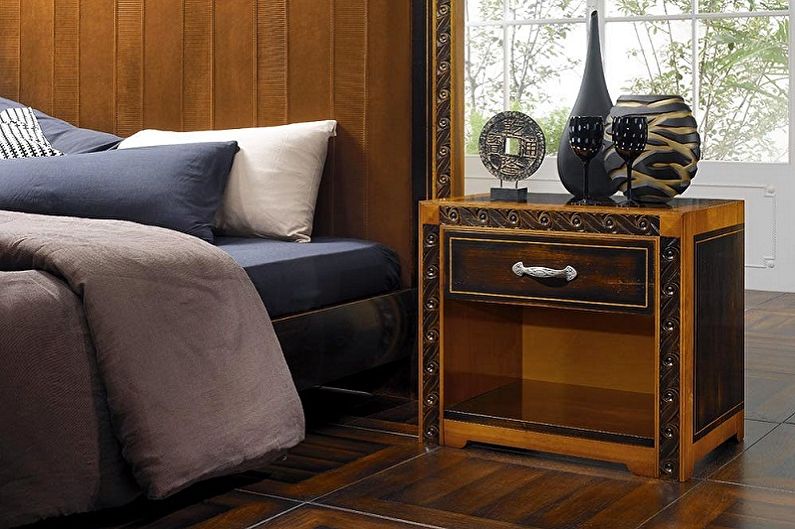 How to choose a bedside table - Oriental style