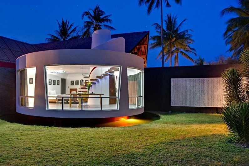 Houses with a flat roof - photos and projects