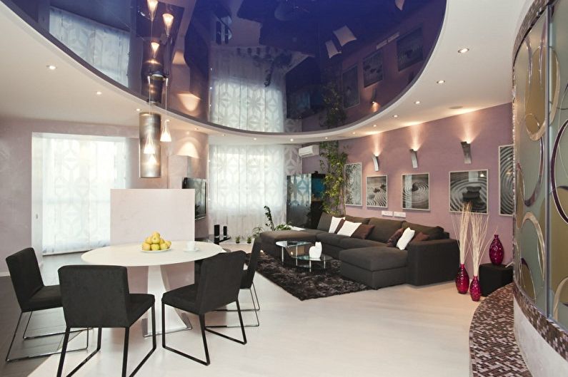 Two-level gypsum plasterboard ceilings - Design and decoration