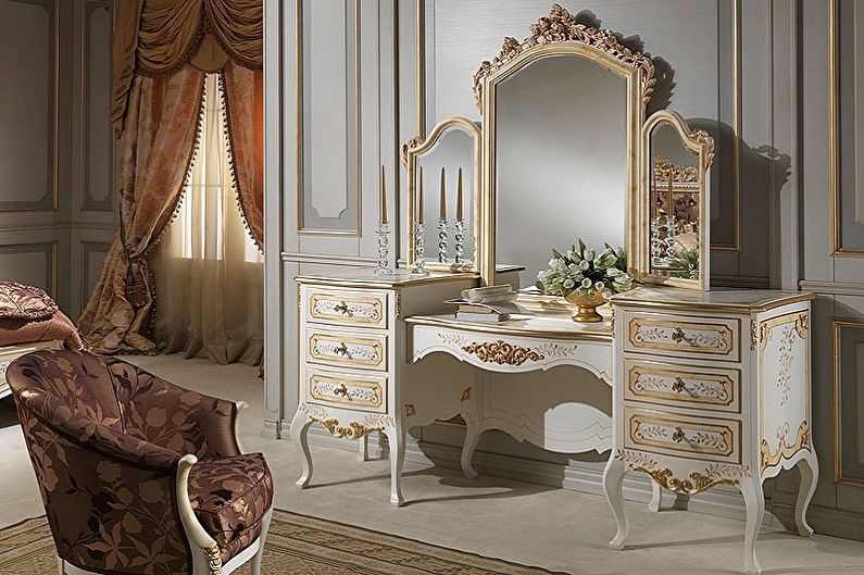 Coiffeuse avec miroir - Capacité