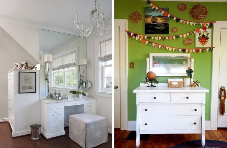 Coiffeuse avec miroir - photo