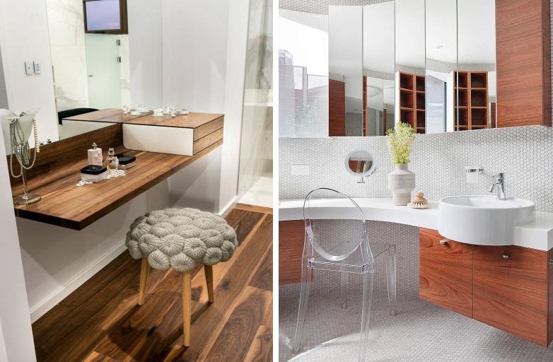 Coiffeuse avec miroir - photo
