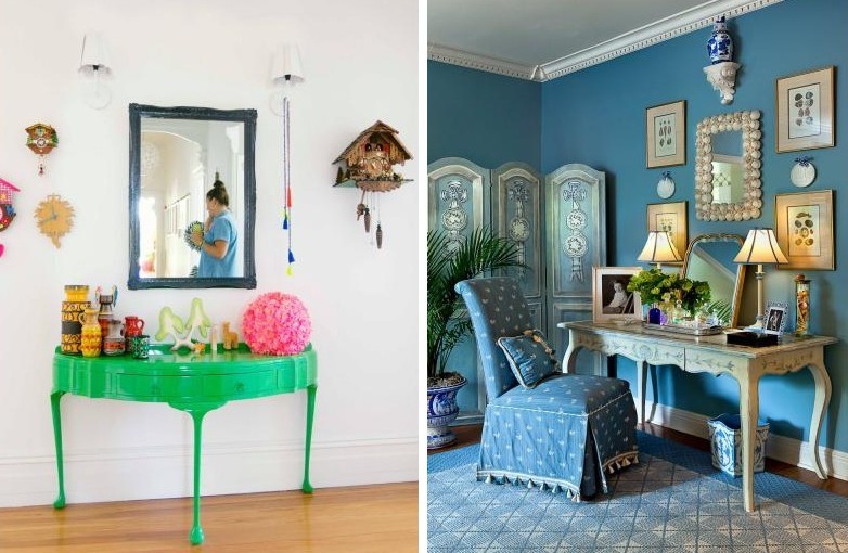 Coiffeuse avec miroir - photo