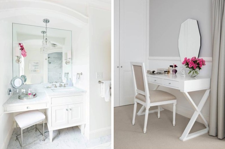 Coiffeuse avec miroir - photo