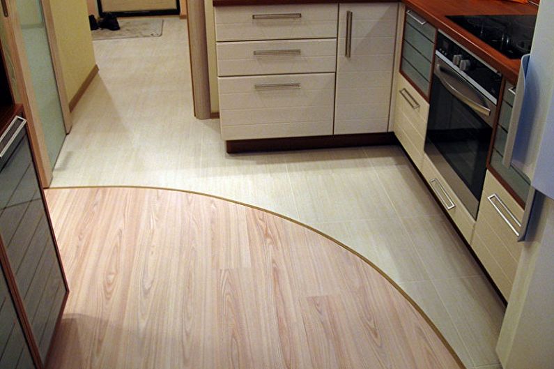 Kitchen Design in Khrushchev - Floor Finish