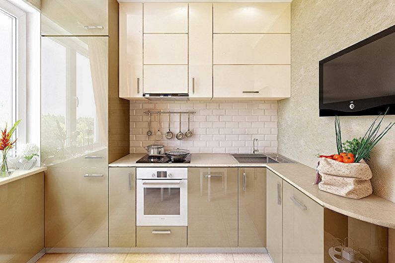 Kitchen Design in Khrushchev - Lighting and Decor