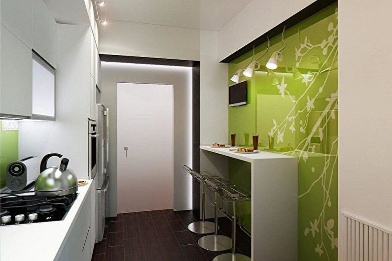 Kitchen interior design in Khrushchev - photo