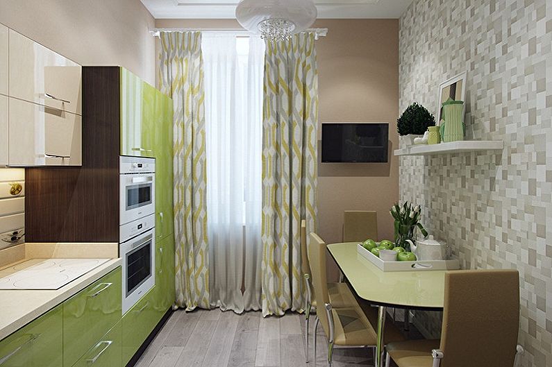 Kitchen interior design in Khrushchev - photo