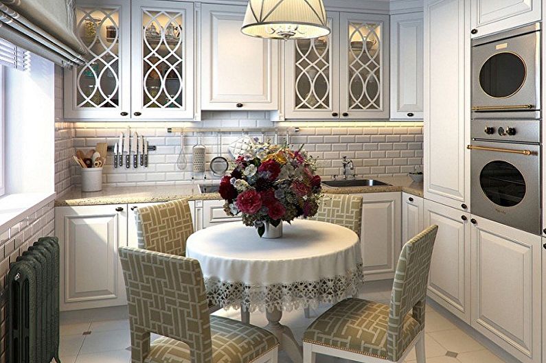 Kitchen interior design in Khrushchev - photo