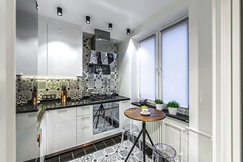Kitchen interior design in Khrushchev - photo