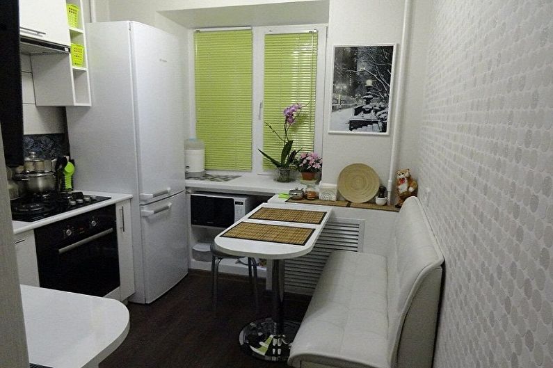Kitchen interior design in Khrushchev - photo