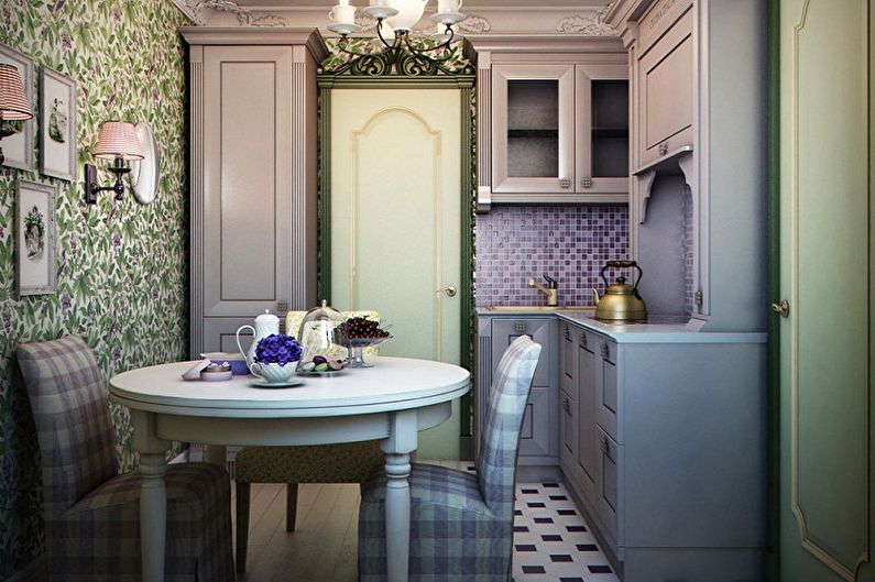 Kitchen interior design in Khrushchev - photo