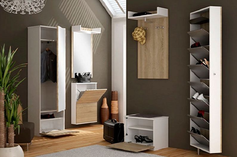 Schuhschrank im Flur - Installationsart