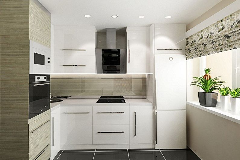 Design of a small corner kitchen