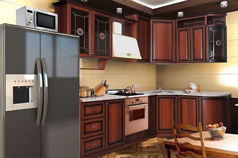 Design of a small corner kitchen