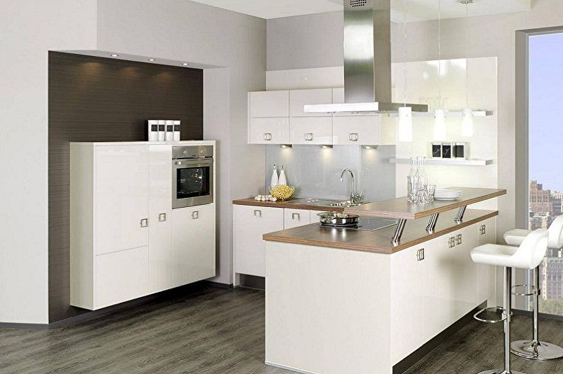 Functionality of a small corner kitchen - Kitchen with a breakfast bar
