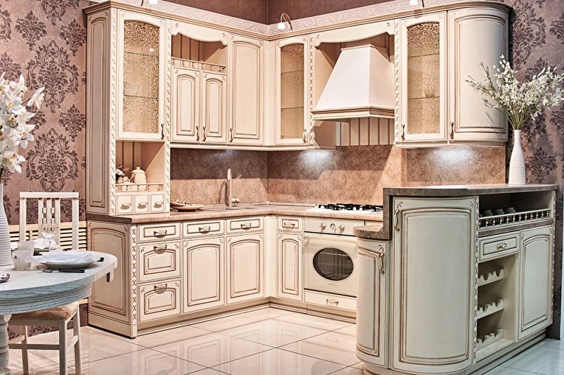 Functionality of a small corner kitchen - Kitchen with a breakfast bar
