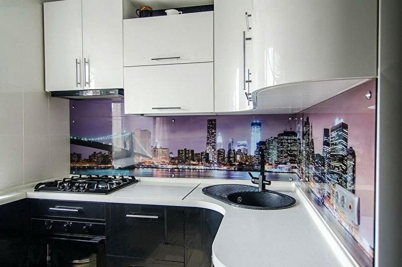 Small corner kitchen - photo ideas