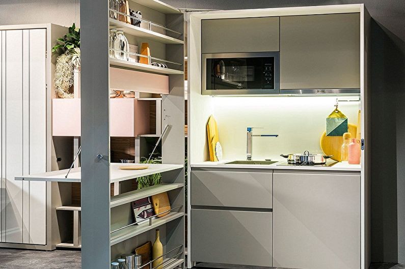 Small corner kitchen - photo ideas