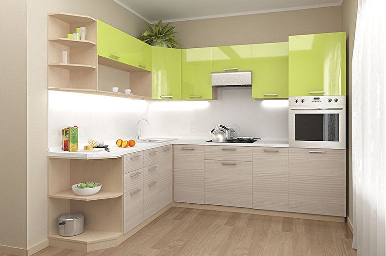 Small corner kitchen - photo ideas