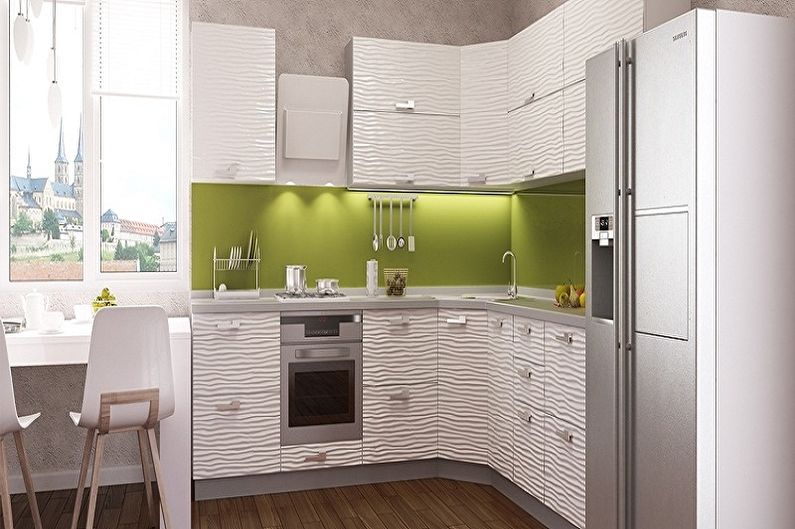 Small corner kitchen - photo ideas