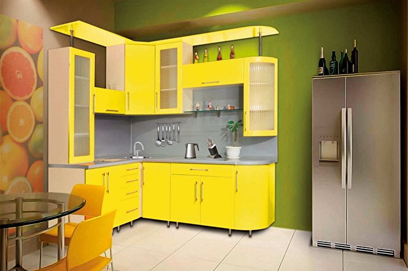 Small corner kitchen - photo ideas