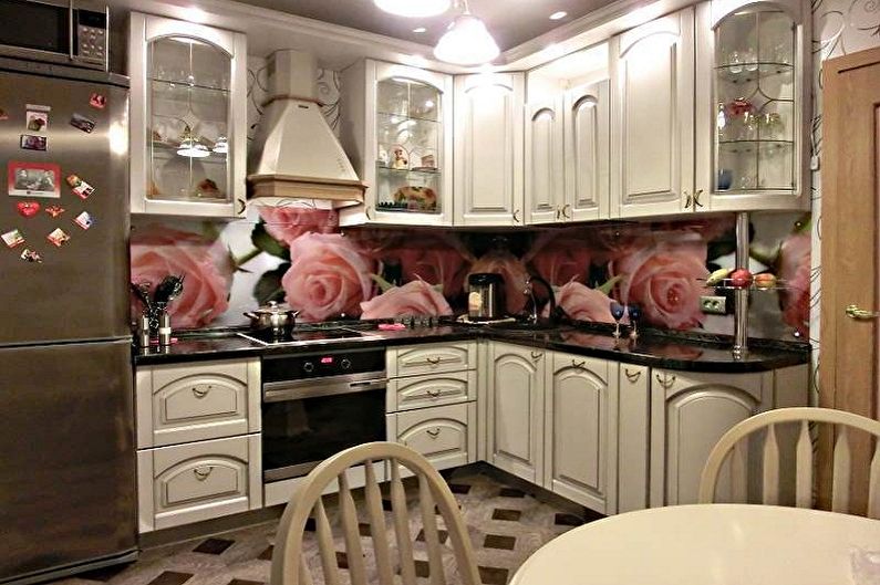 Small corner kitchen - photo ideas