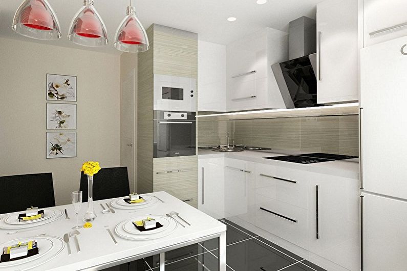 Small corner kitchen - photo ideas