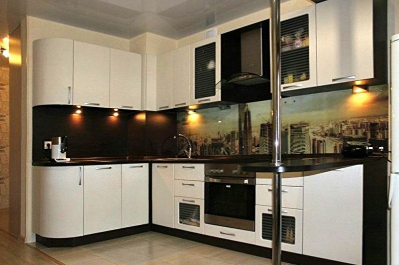 Small corner kitchen - photo ideas