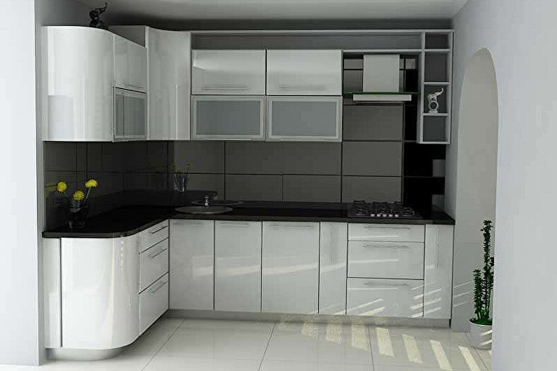 Small corner kitchen - photo ideas