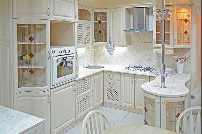 Small corner kitchen - photo ideas