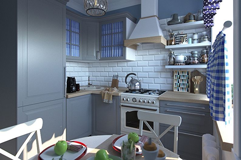 Small corner kitchen - photo ideas