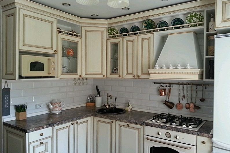 Small corner kitchen - photo ideas
