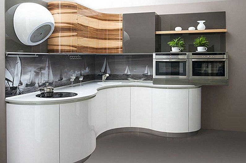 Small corner kitchen - photo ideas