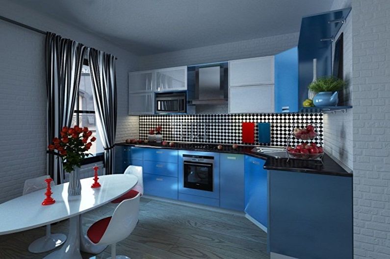 Small corner kitchen - photo ideas