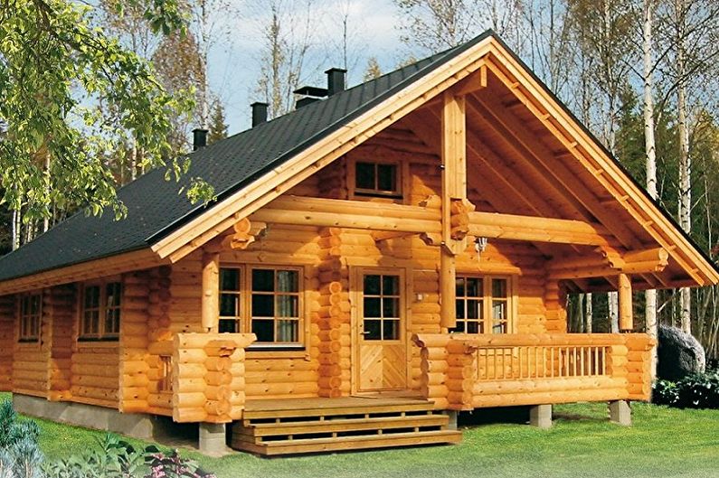 Houses made of logs - photo and projects