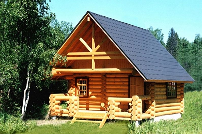Houses made of logs - photo and projects