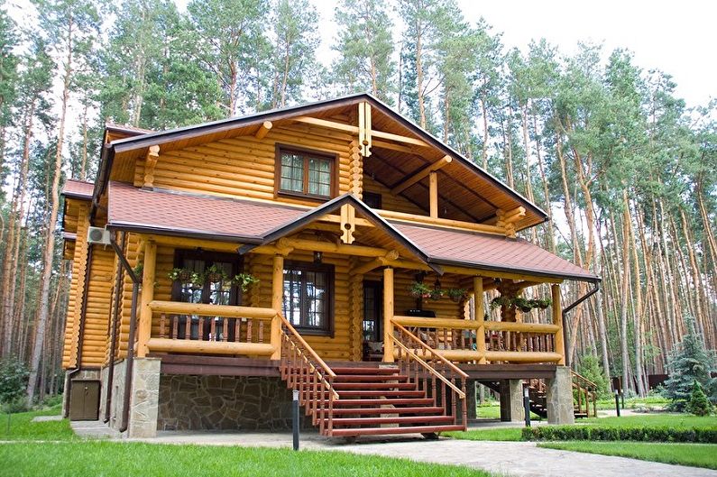 Houses made of logs - photo and projects