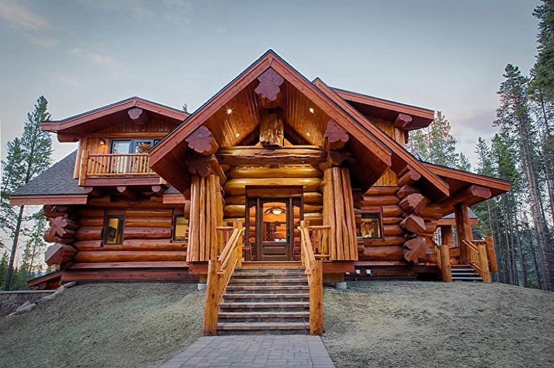 Houses made of logs - photo and projects