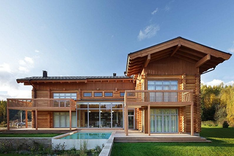 Houses made of logs - photo and projects