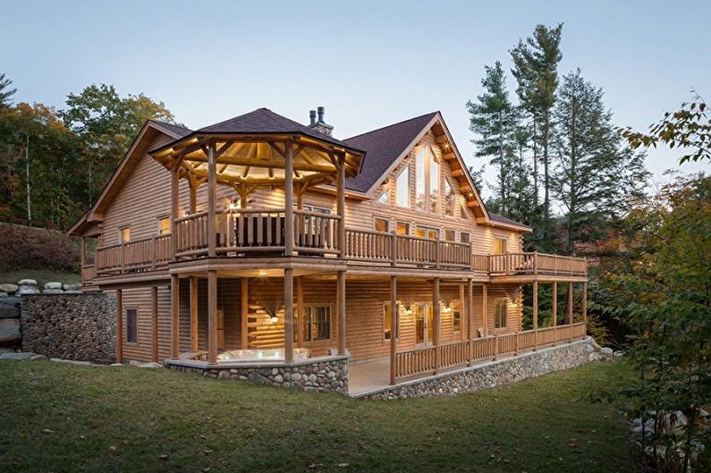 Houses made of logs - photo and projects