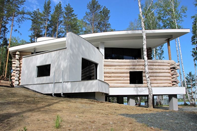 Houses made of logs - photo and projects