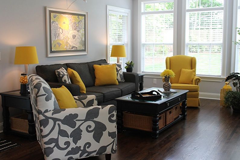 Yellow with gray - What colors does gray match with