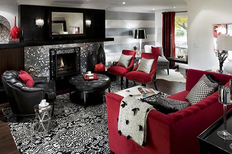 What colors does gray match with - Living Room Design